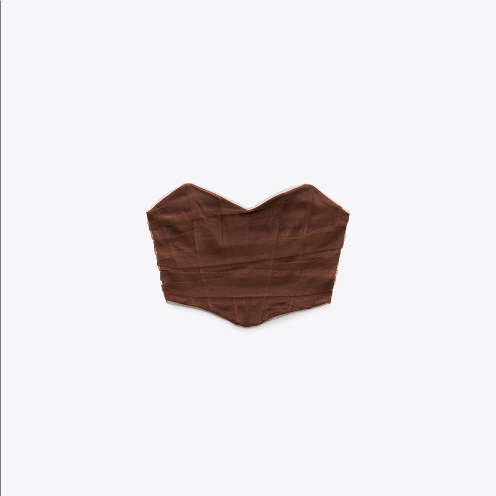 Zara brown corset